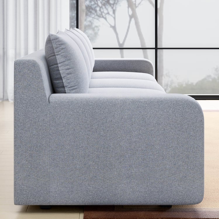 Chrono Fabric 4-Seater Sofa - Grey