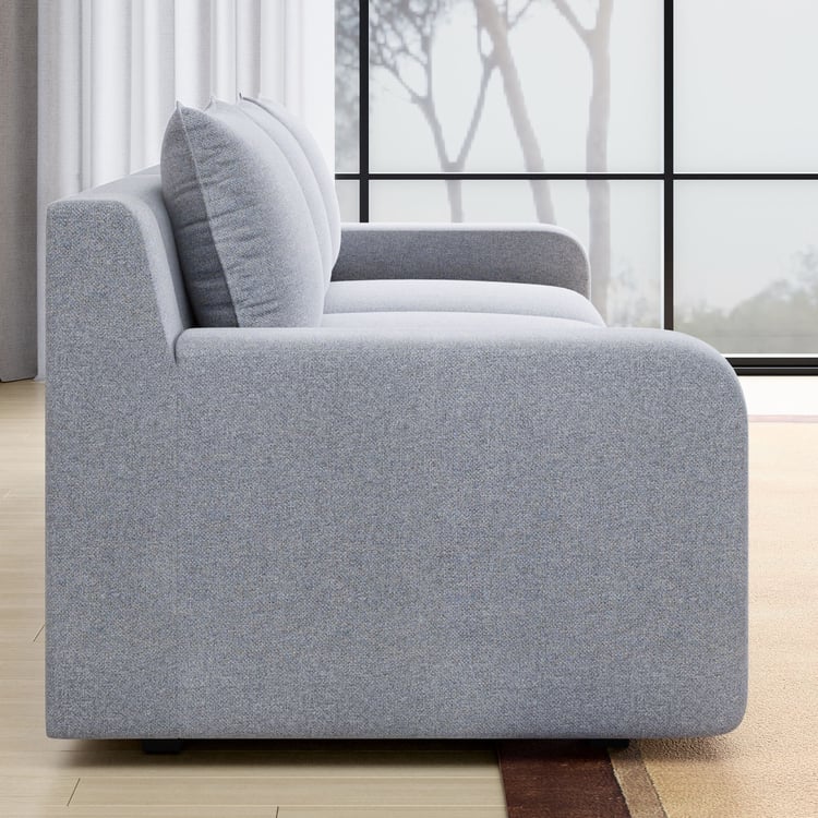 Chrono Fabric 3-Seater Sofa - Grey