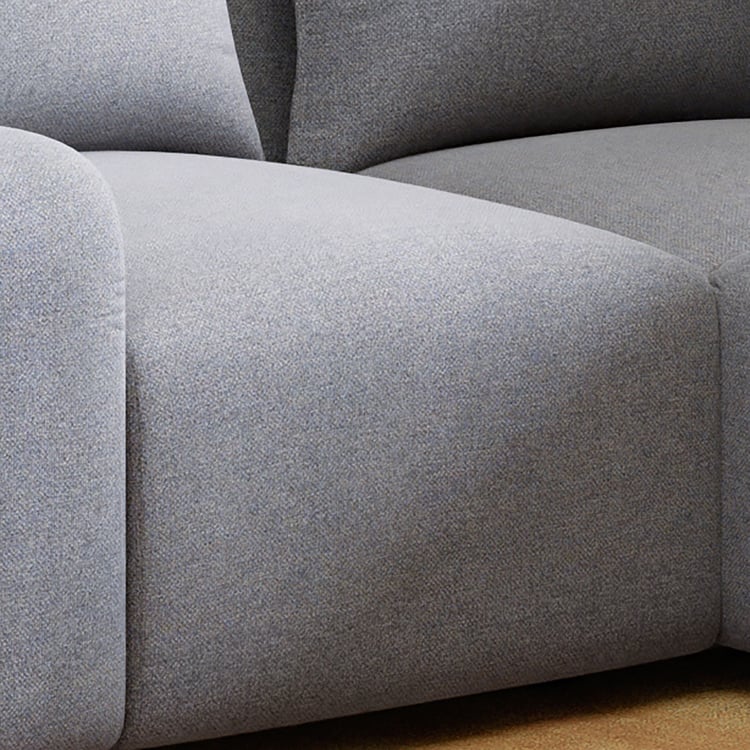 Chrono Fabric 4-Seater Left Corner Sofa - Grey