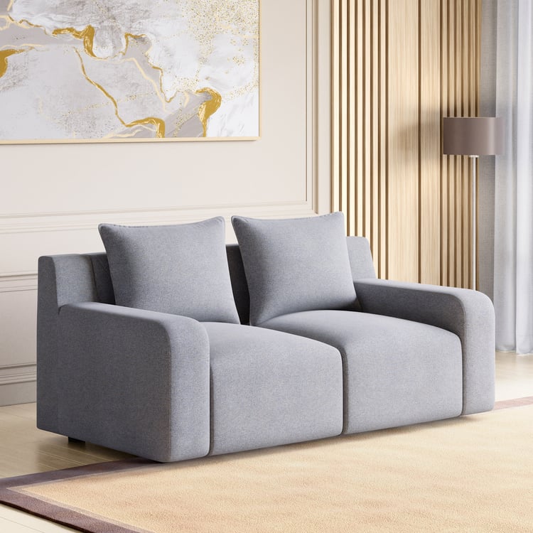 Chrono Fabric 2-Seater Sofa - Grey