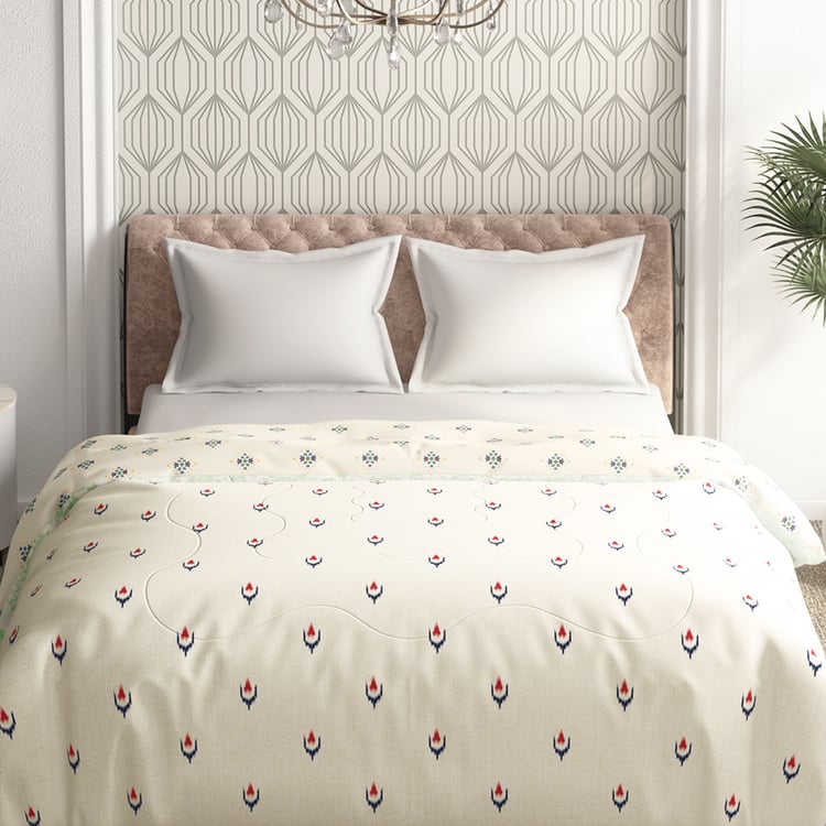 PORTICO Patola Cotton Printed Double Comforter