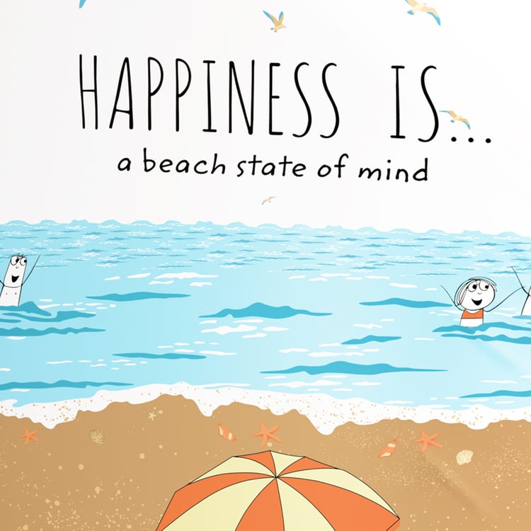 PORTICO Happiness Is Cotton 164TC Printed 3 Pcs Super King Bedsheet Set