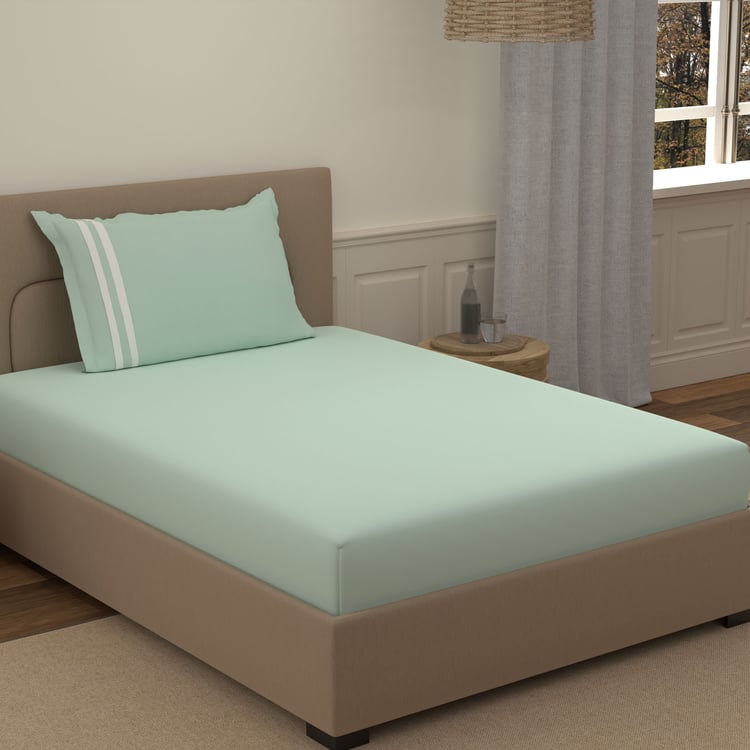 PORTICO Satin Premium Cotton 250TC 2Pc Single Bedsheet Set