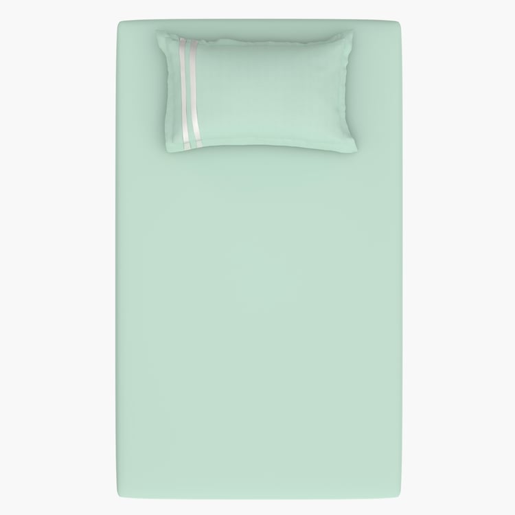 PORTICO Satin Premium Cotton 250TC 2Pc Single Bedsheet Set