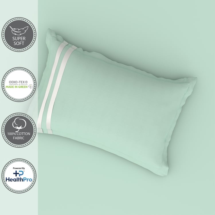 PORTICO Satin Premium Cotton 250TC 2Pc Single Bedsheet Set