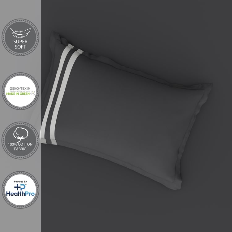PORTICO Satin Premium Cotton 250TC 2Pc Single Bedsheet Set