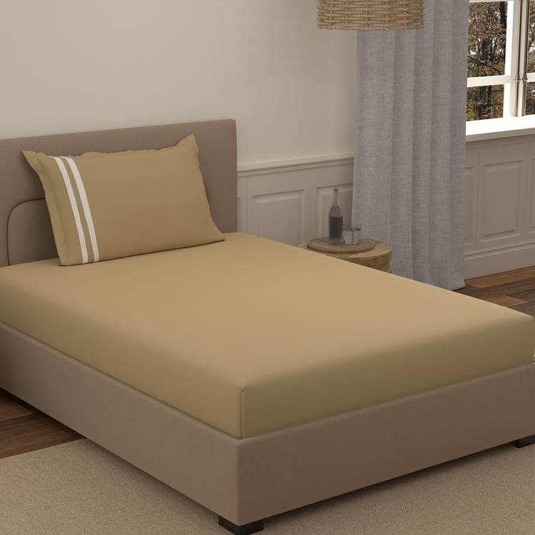 PORTICO Satin Premium Cotton 250TC 2Pc Single Bedsheet Set