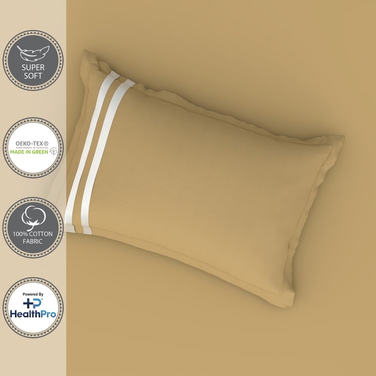 PORTICO Satin Premium Cotton 250TC 2Pc Single Bedsheet Set