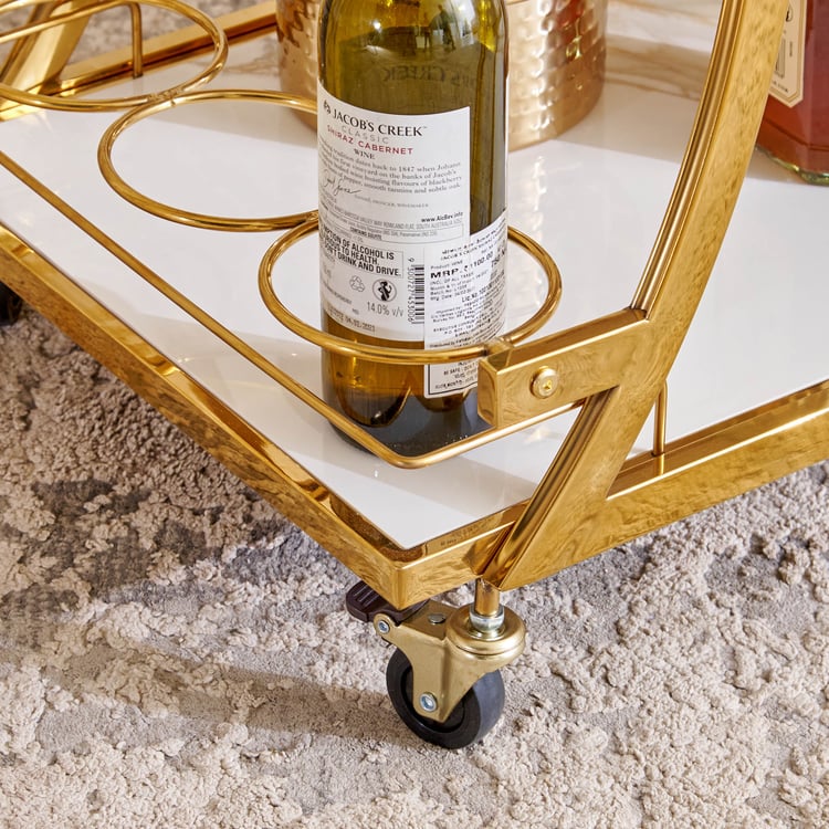 Lance Serving Trolley - Gold