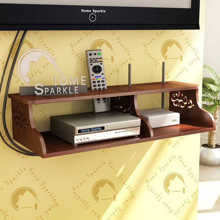 HOME SPARKLE Set-Top Box Stand - Brown