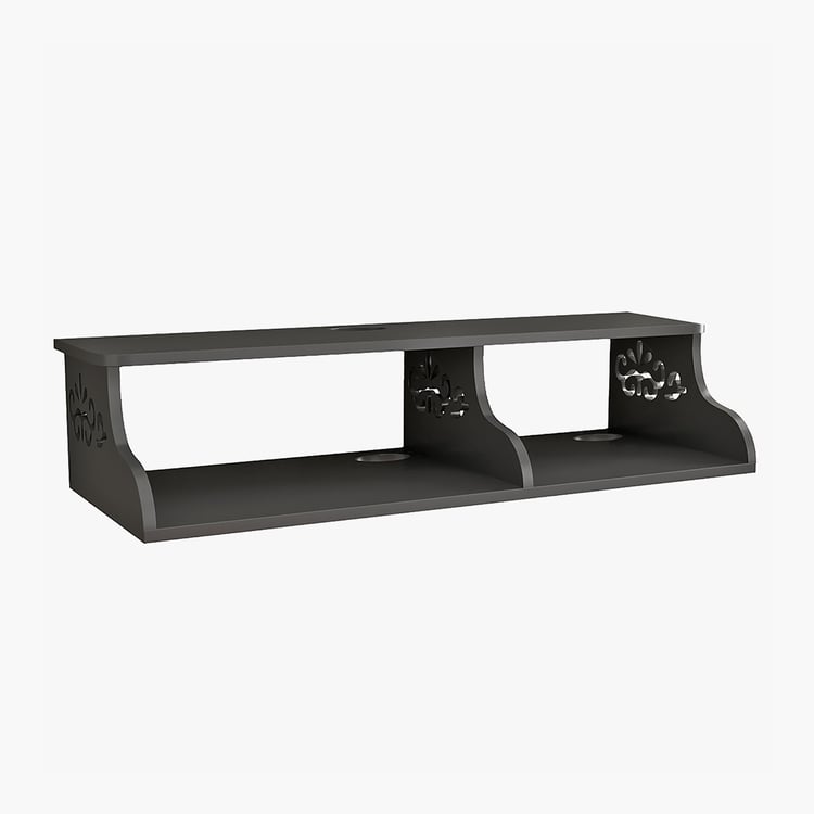 HOME SPARKLE Set Top Box Wall Shelf - Black