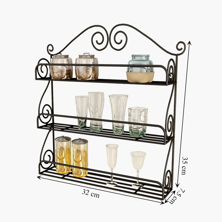 HOME SPARKLE Metal 3-Tier Kitchen Rack