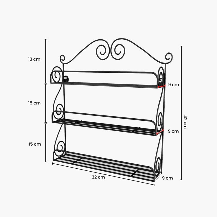 HOME SPARKLE Metal 3-Tier Kitchen Rack