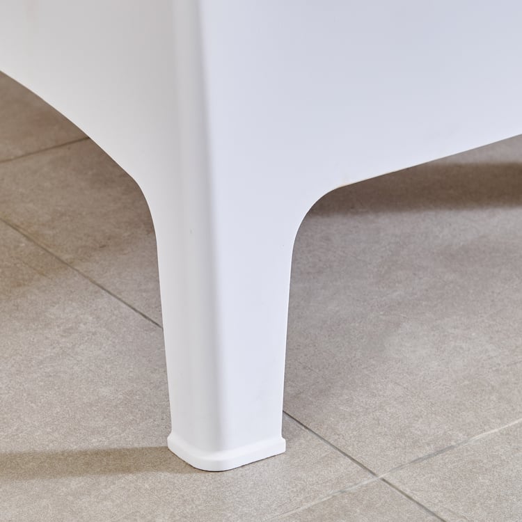 Domino Polypropylene Outdoor Chair - White