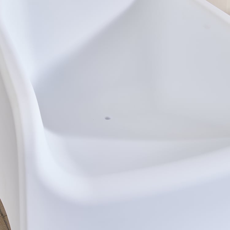 Domino Polypropylene Outdoor Chair - White