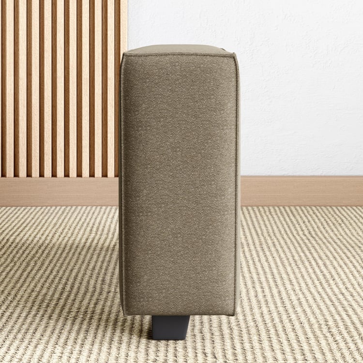 Helios Brigade Fabric Sofa Arm - Brown