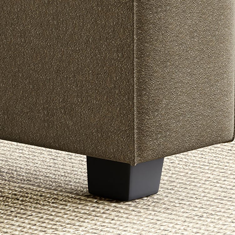 Helios Brigade Fabric Sofa Arm - Brown