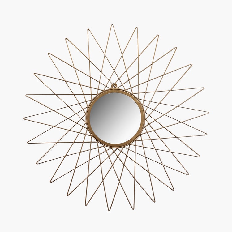 HOME SPARKLE Metal Wall Mirror - 81x81cm