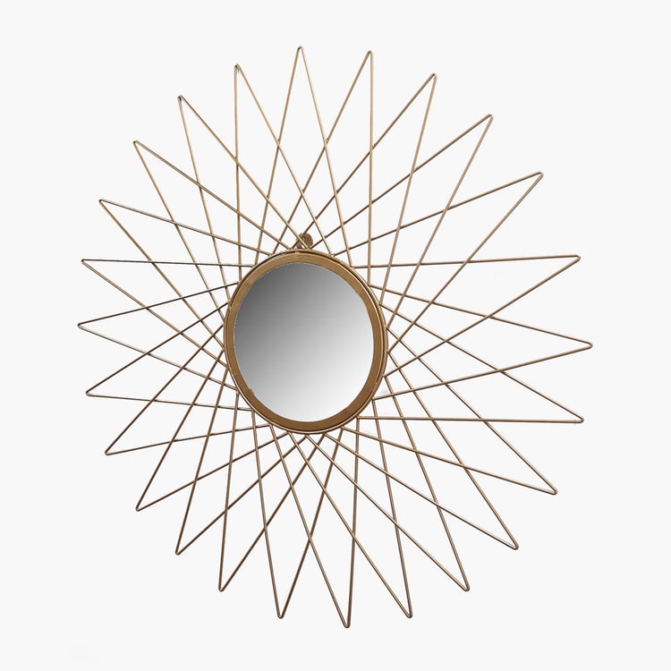 HOME SPARKLE Metal Wall Mirror - 81x81cm
