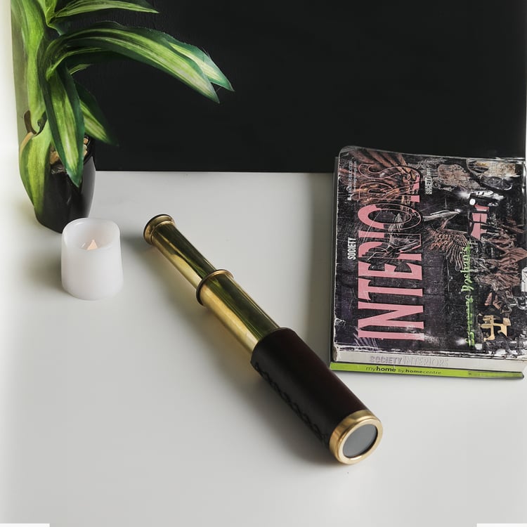 HOME SPARKLE Metal Decorative Telescope