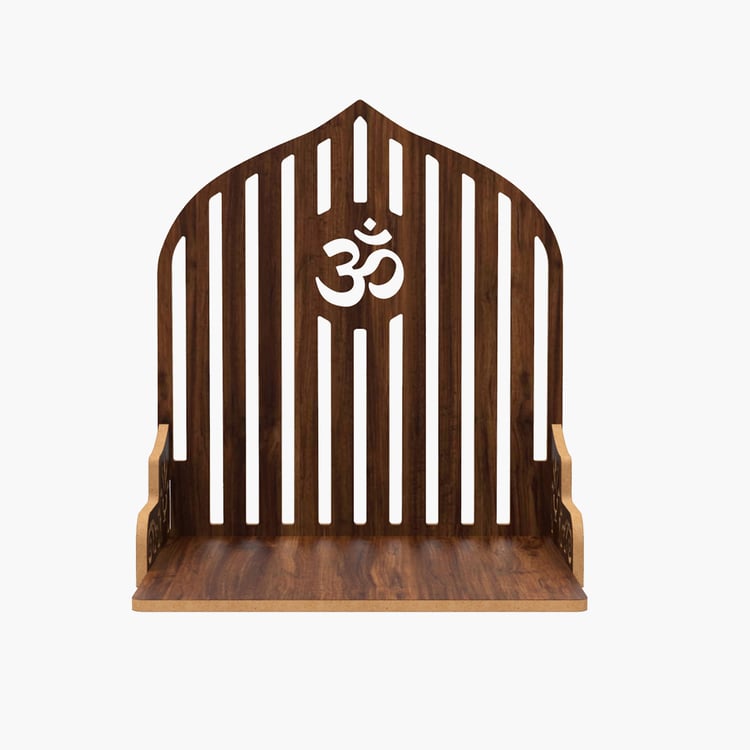 HOME SPARKLE Wall Mandir - Brown