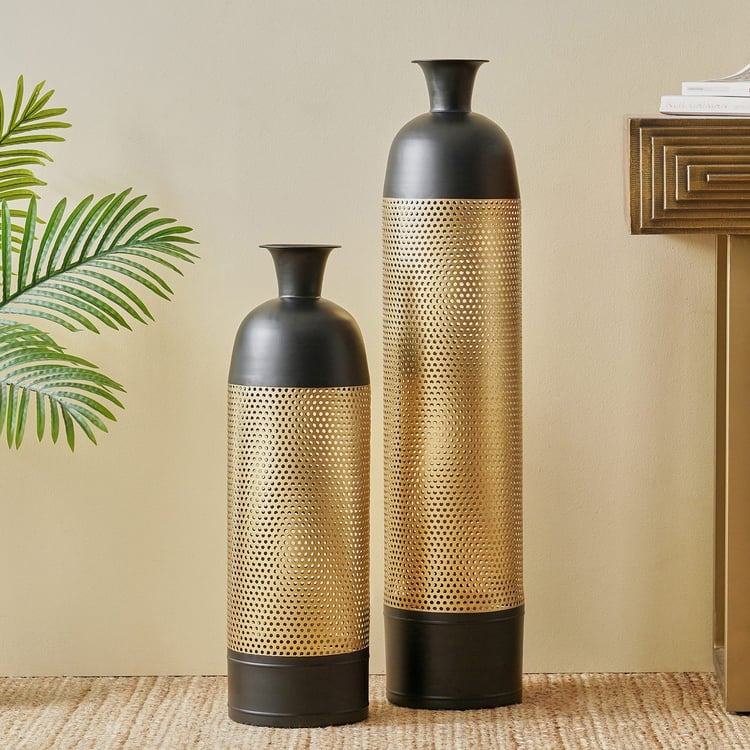 Corsica Ailbern Metal Jaali Floor Vase