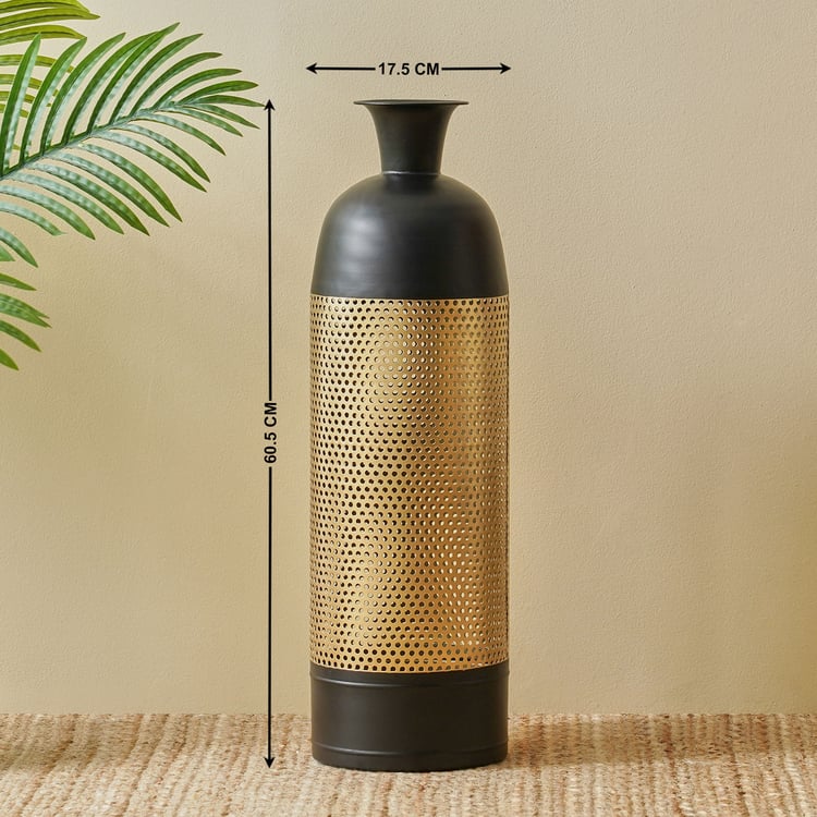 Corsica Ailbern Metal Jaali Floor Vase