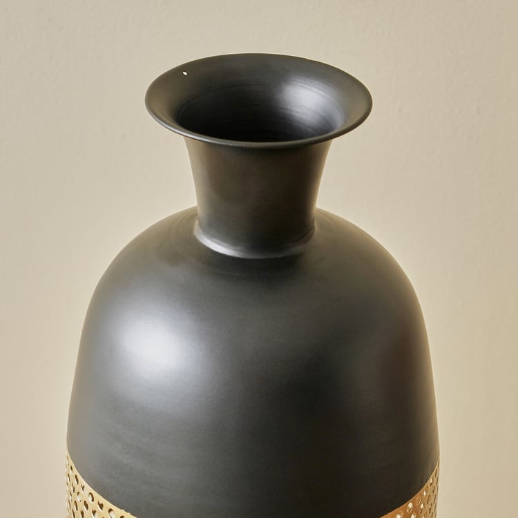 Corsica Ailbern Metal Jaali Floor Vase - Large