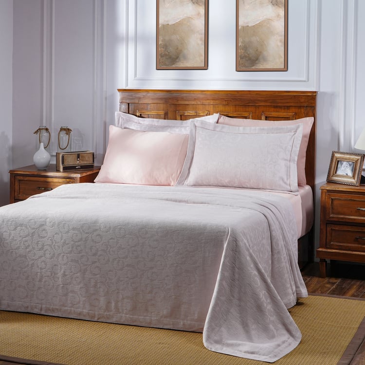 MASPAR Vintage Acanthus Serenity Jacquard Double Bed Cover