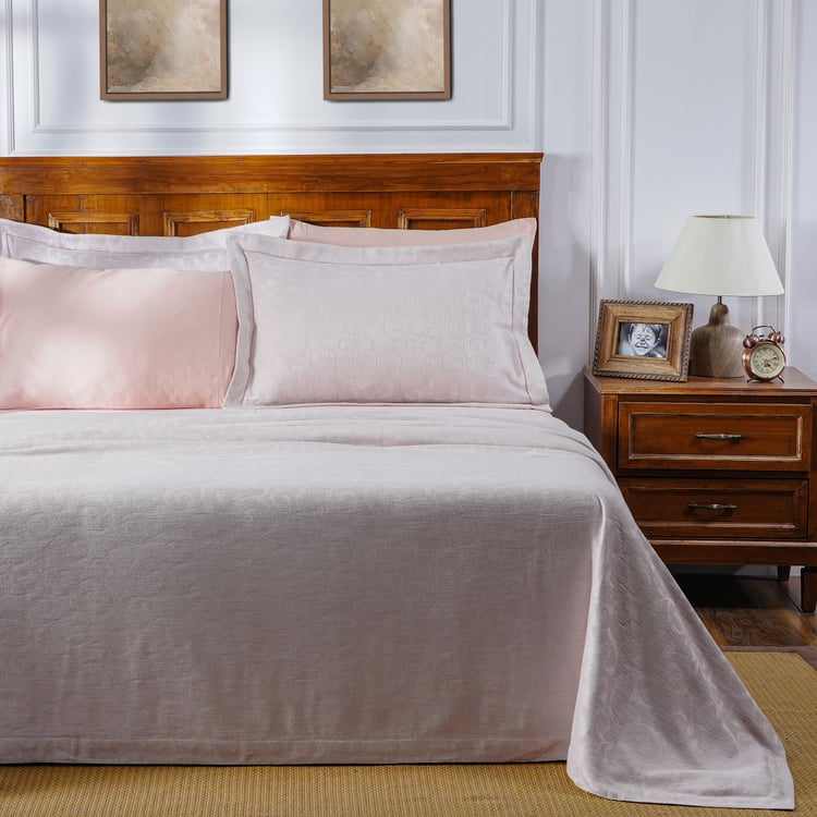 MASPAR Vintage Acanthus Serenity Jacquard Double Bed Cover