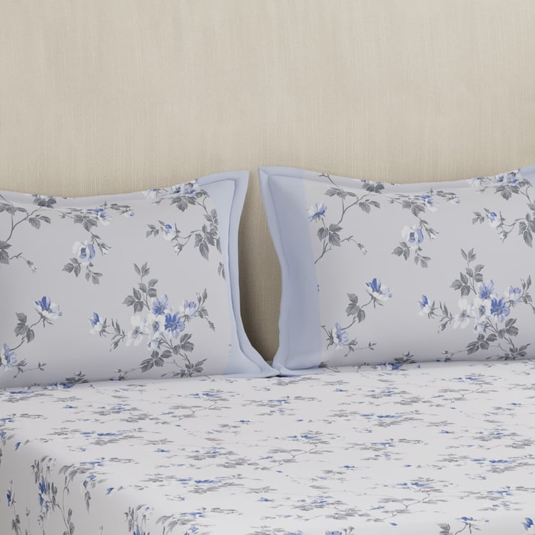MASPAR Hermosa Eclectic Garden Cotton Printed 3Pcs Super King Bedsheet Set