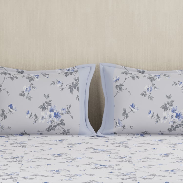 MASPAR Hermosa Eclectic Garden Cotton Printed 3Pcs Super King Bedsheet Set