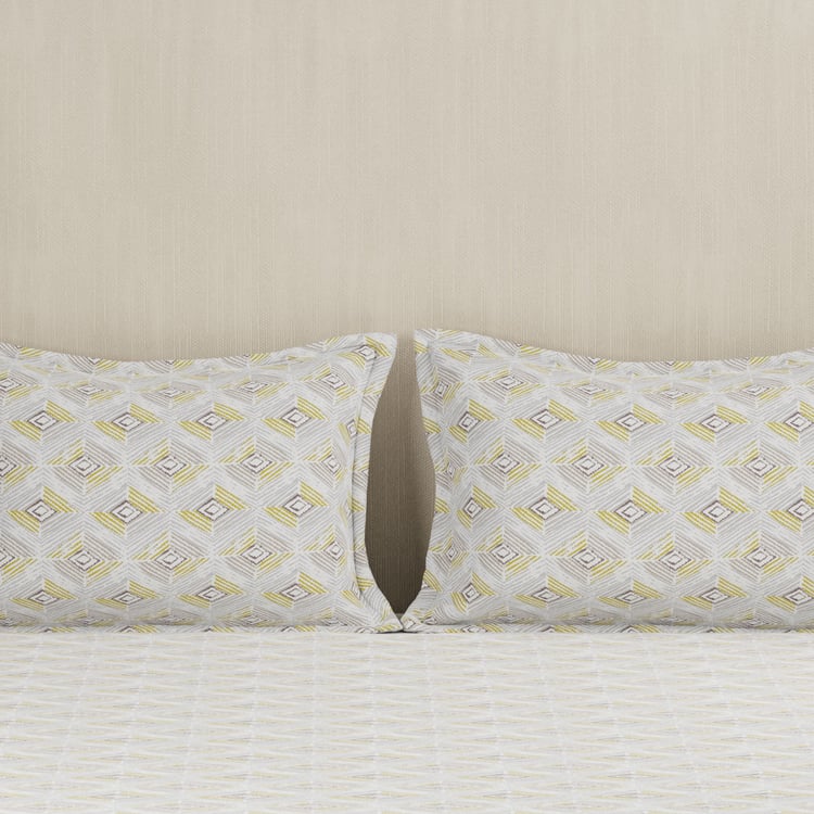 MASPAR Hermosa Eclectic Garden Cotton Printed 3Pcs Super King Bedsheet Set