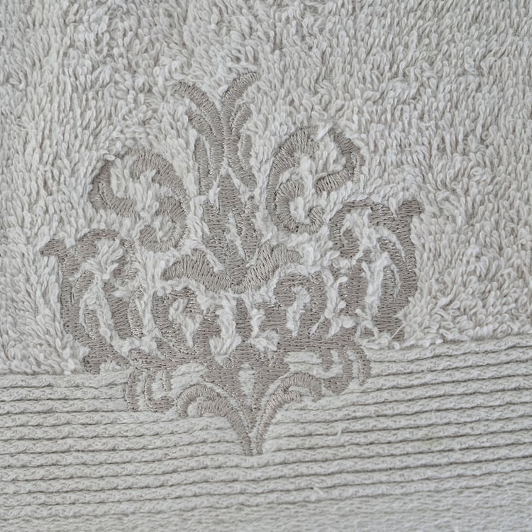 MASPAR Vintage Acanthus Serenity Cotton Embroidered Bath Towel - 140x70cm