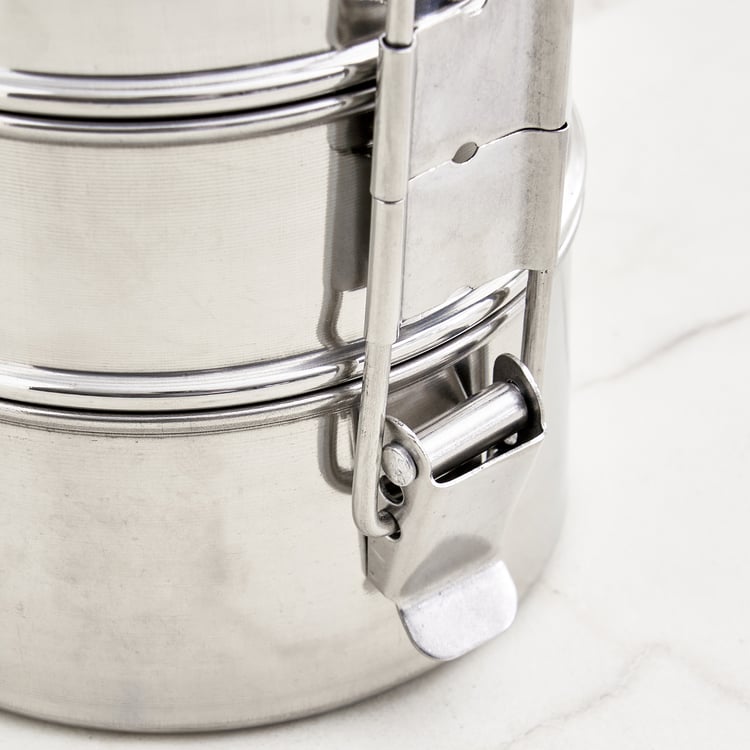 Corsica Aresco Stainless Steel 3-Tier Tiffin Box with Clip