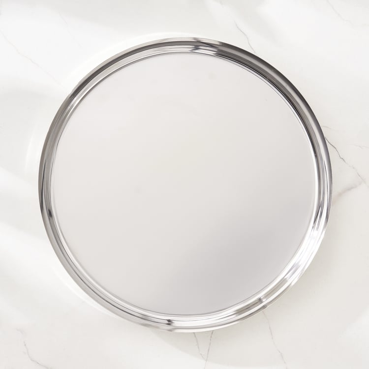 Corsica Aresco Stainless Steel Serving Plate - 31cm