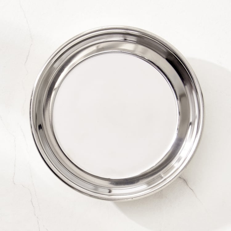 Corsica Aresco Stainless Steel Serving Plate - 11cm