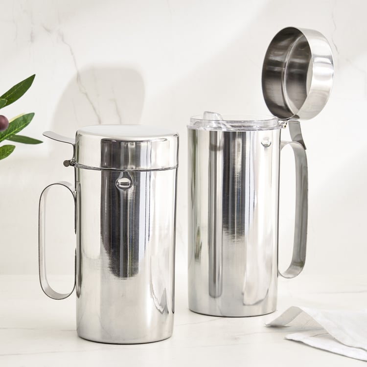 Corsica Aresco Stainless Steel Oil Can - 650ml