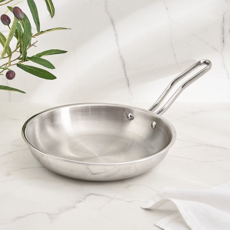 Corsica Aresco Triply Stainless Steel Fry Pan - 23cm