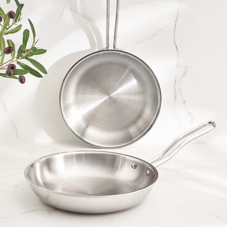 Corsica Aresco Triply Stainless Steel Fry Pan - 23cm