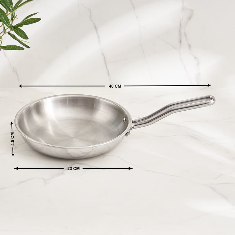 Corsica Aresco Triply Stainless Steel Fry Pan - 23cm