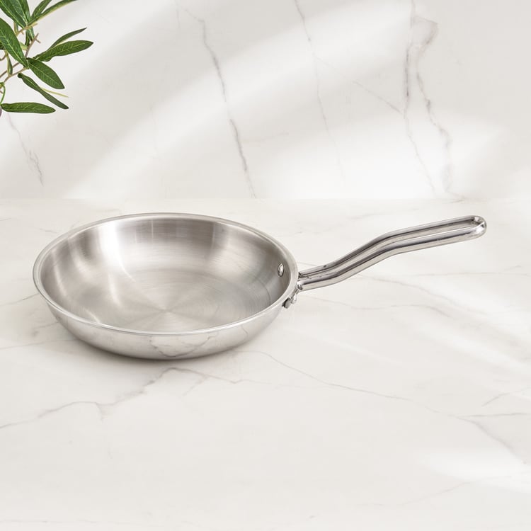 Corsica Aresco Triply Stainless Steel Fry Pan - 23cm