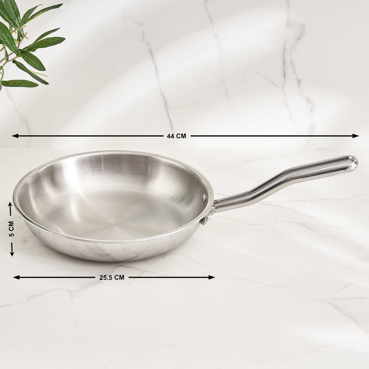 Corsica Aresco Triply Stainless Steel Fry Pan - 25.5cm