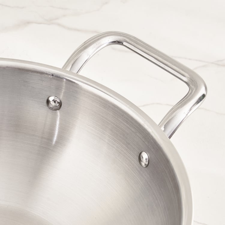 Corsica Aresco Triply Stainless Steel Kadhai - 3.4L