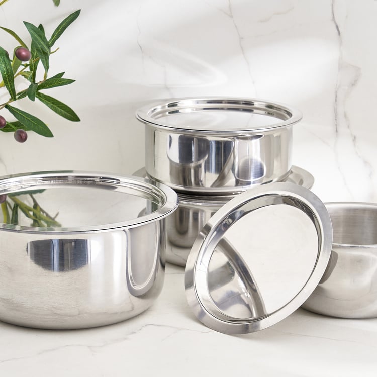 Corsica Aresco Triply Stainless Steel Tope with Lid - 1.25L