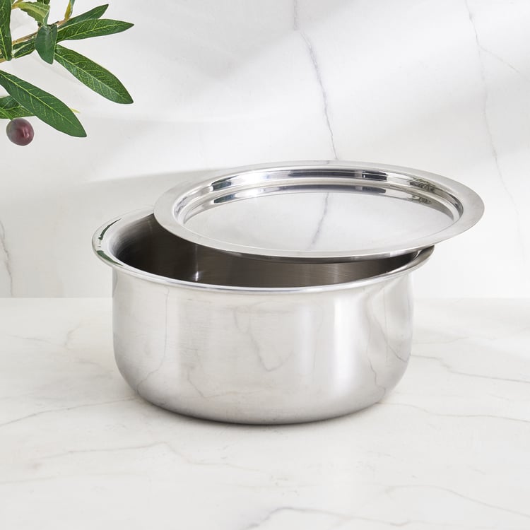 Corsica Aresco Triply Stainless Steel Tope with Lid - 1.5L