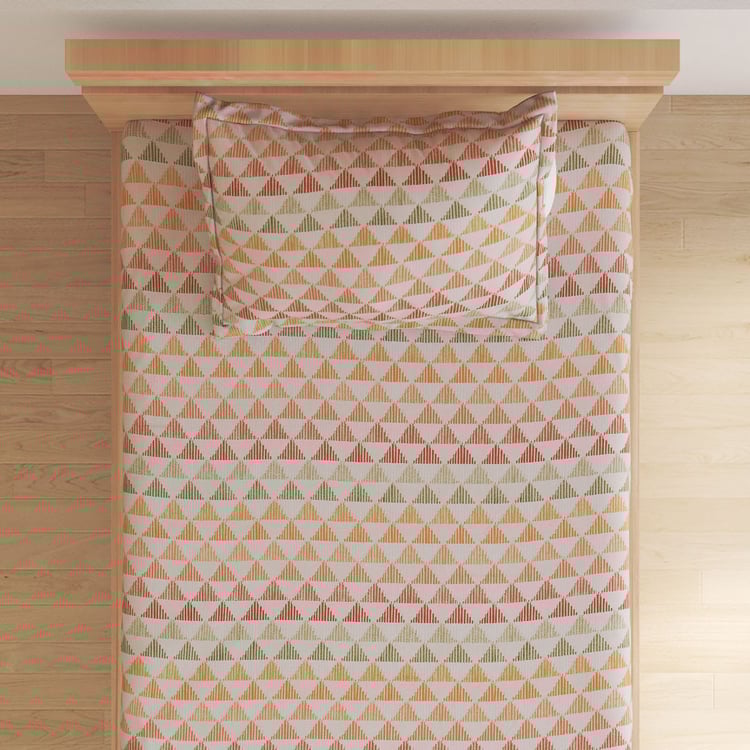 Spinel Acorn Printed 2Pcs Single Bedsheet Set