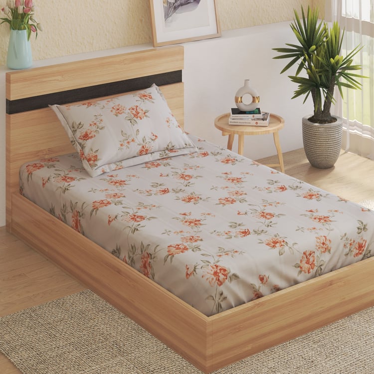 Spinel Prairie Printed 2Pcs Single Bedsheet Set