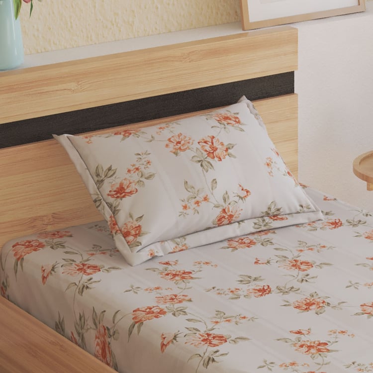 Spinel Prairie Printed 2Pcs Single Bedsheet Set