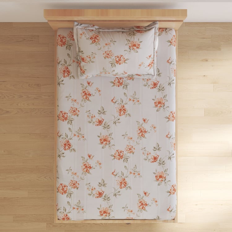 Spinel Prairie Printed 2Pcs Single Bedsheet Set